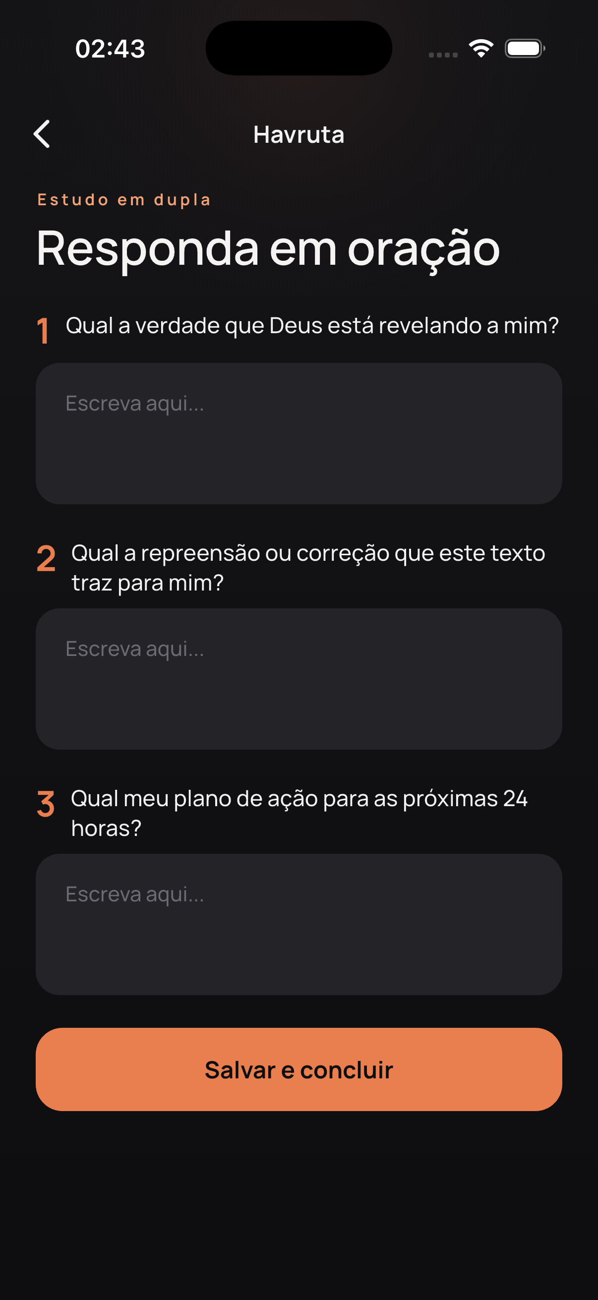 Havruta: responda em oração